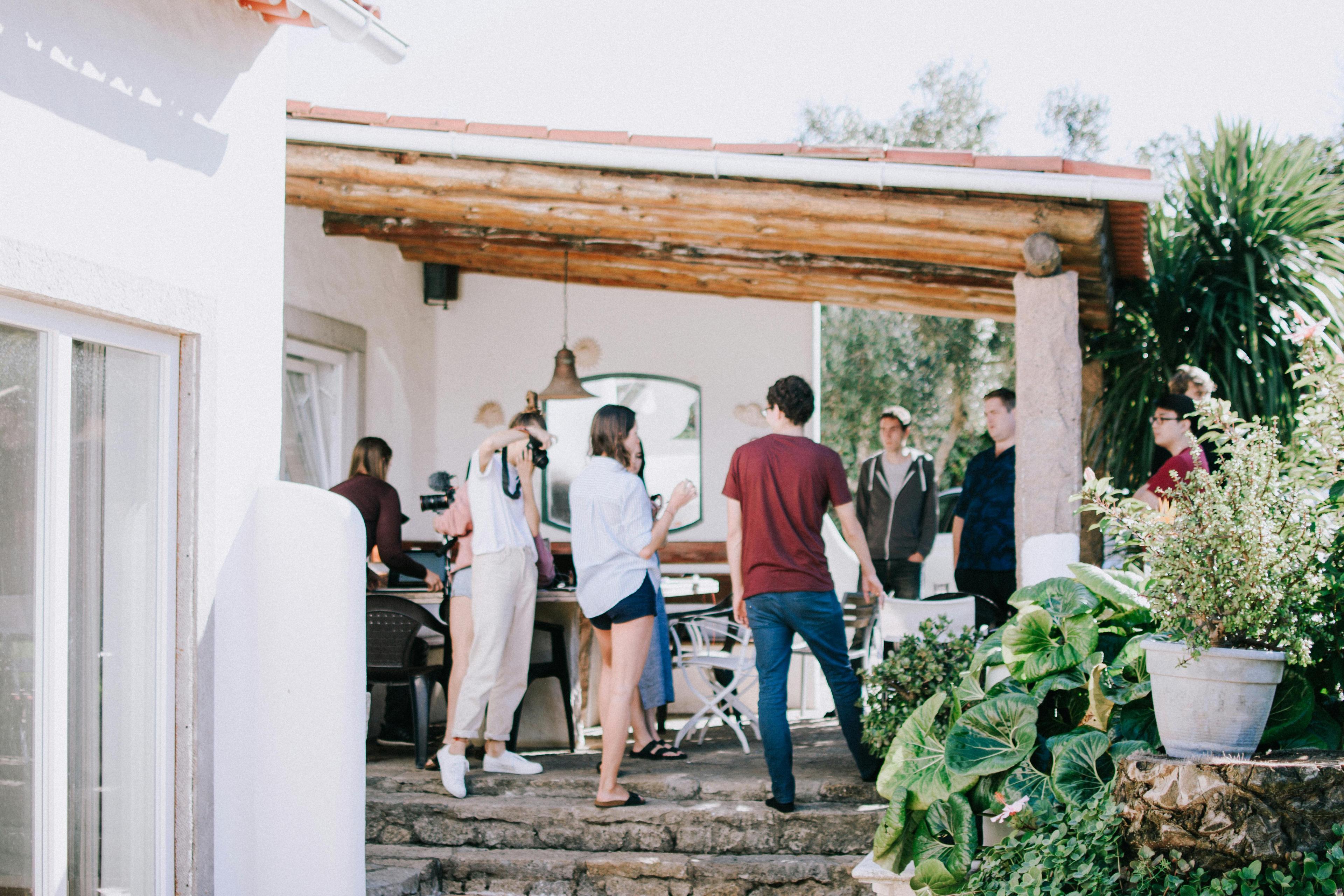 People celebrating at a party